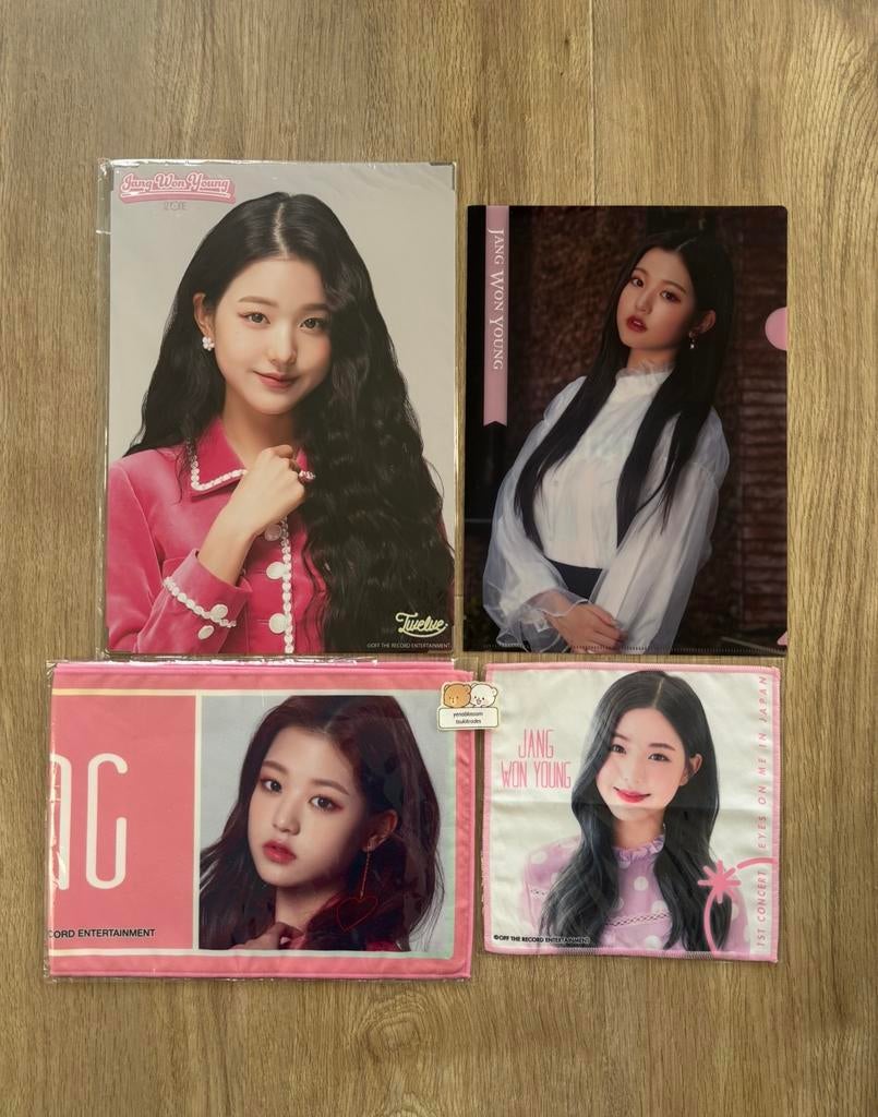 ive izone iz*one jang wonyoung clearfile a4 photo towel set, Ophalen of Verzenden, Zo goed als nieuw, Foto of Kaart