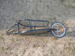 Zwarte fietskar met één wiel, Ophalen of Verzenden