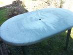 te koop tuin tafel, Tuin en Terras, Tuinsets en Loungesets, Ophalen, Kunststof, Gebruikt, Eettafel