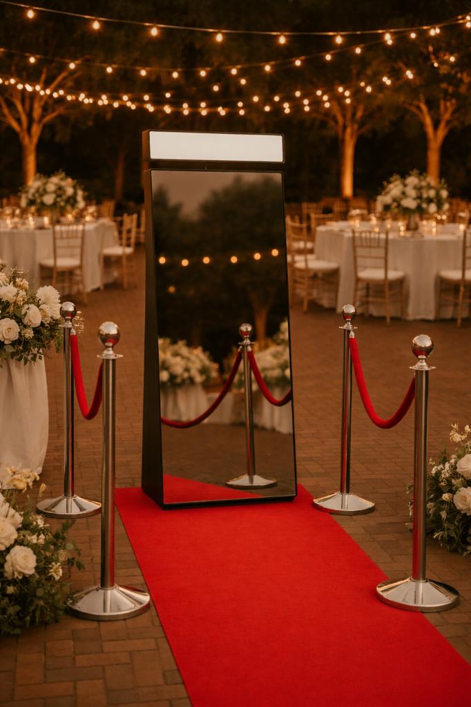 Te huur prachtige Mirror Photobooth, Ophalen, Zo goed als nieuw, Geboorte of Huwelijk