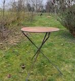 Brocante ijzeren tuintafel rond, Ophalen, Gebruikt, Rond, Metaal