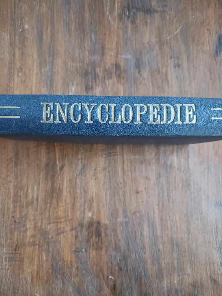 oude encyclopedie met plakplaatjes, Antiek en Kunst, Ophalen