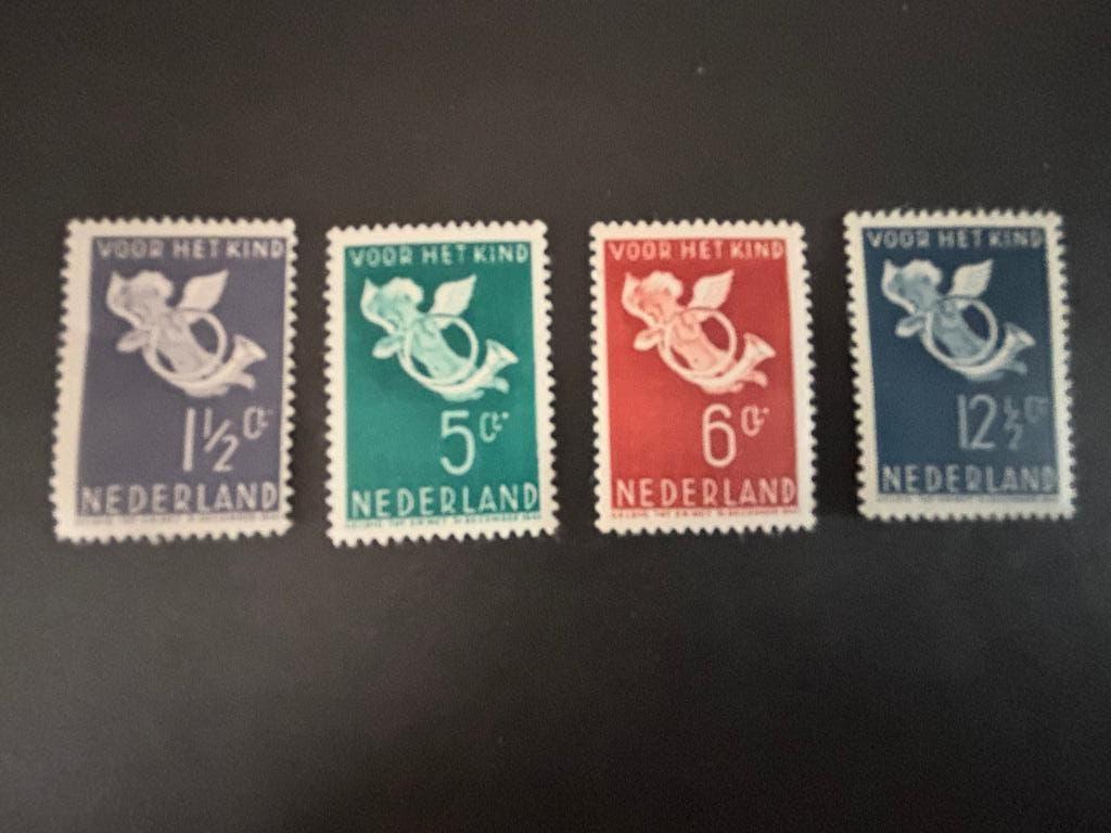 NVPH 289-292 ongestempeld met gom, Postzegels en Munten, Verzenden, T/m 1940