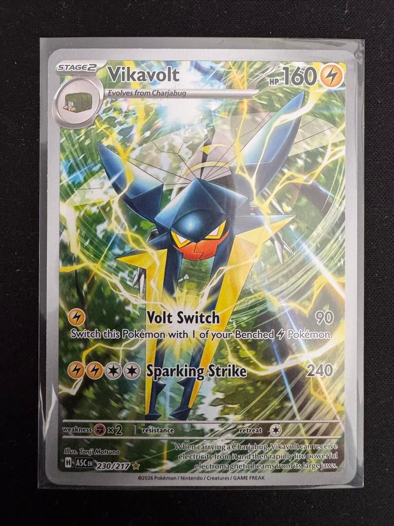 Pokemon TCG: Vikavolt (230/217) - Ascended Heroes, Ophalen of Verzenden, Zo goed als nieuw, Losse kaart, Foil