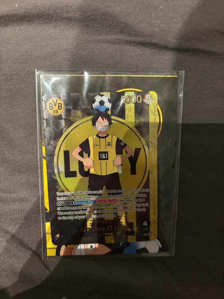 One Piece Monkey D Luffy BVB Promo - Sealed!, Hobby en Vrije tijd, Verzamelkaartspellen | Overige, Nieuw, Losse kaart, Ophalen of Verzenden