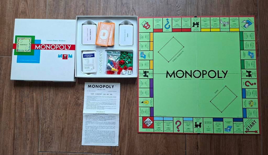 Monopoly compleet, Hobby en Vrije tijd, Gezelschapsspellen | Bordspellen, Ophalen of Verzenden, Zo goed als nieuw