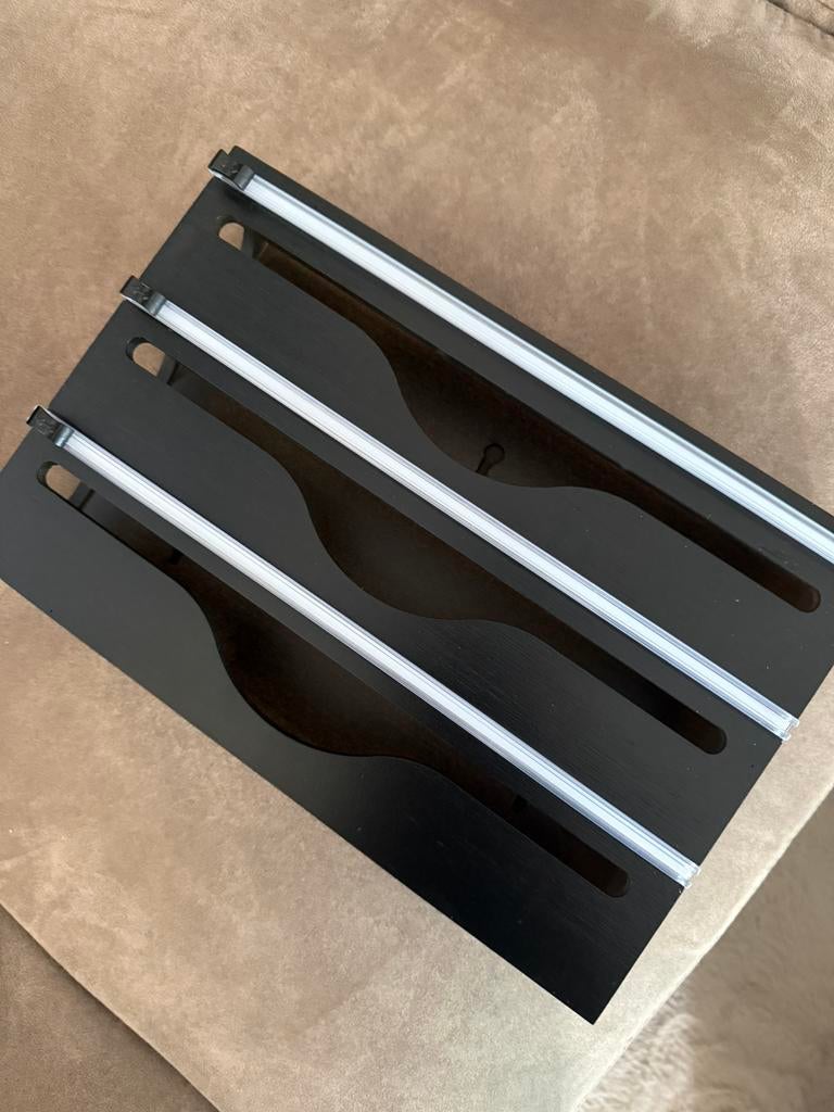 Zwarte keuken organizer voor bakpapier/folie, Huis en Inrichting, Keuken | Keukenbenodigdheden, Overige typen, Hout, Nieuw, Ophalen of Verzenden