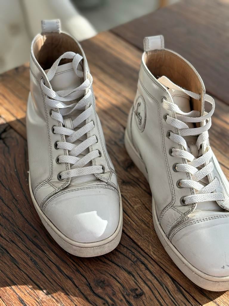 Christian Louboutin sneakers maat 39, Kleding | Dames, Schoenen, Ophalen of Verzenden, Gedragen, Wit, Sneakers of Gympen