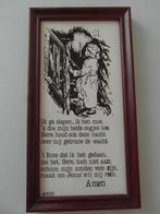 Tegeltje in lijstje,  Ik slapen  , Amen, Ophalen of Verzenden, Zo goed als nieuw