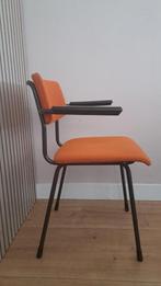 Vintage Gispen stoel - Oranje stoffering, Ophalen of Verzenden