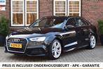 Audi A3 Limousine 1.5 TFSI 35 S-tronic Aut. S line Trekhaak, 4 cilinders, Leder en Stof, Zwart, Origineel Nederlands