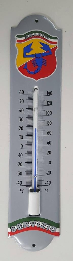 Fiat Abarth emaillen thermometer voor buiten of binnen, Verzamelen, Americansaleshop@gmail.com, Eu, Eu, Overige typen