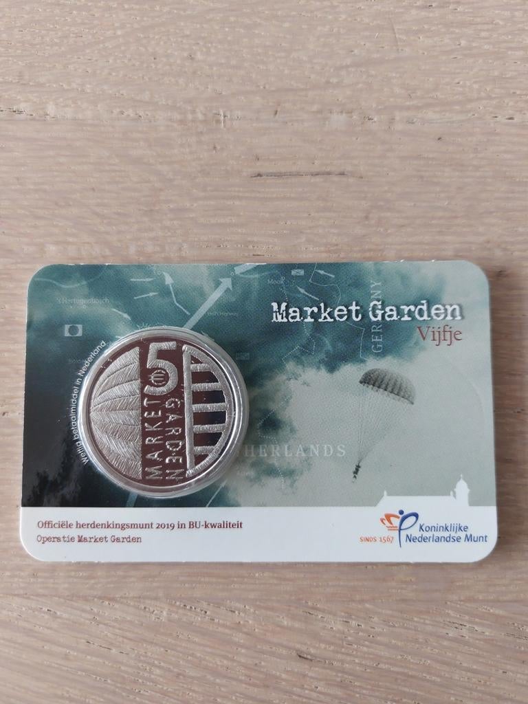 5 Euro Market Garden BU kwaliteit., Ophalen of Verzenden, Overige landen, 2 euro