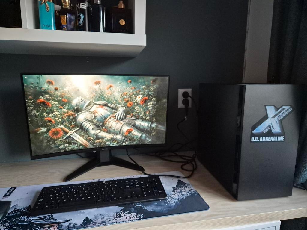 Gaming PC met Ryzen 5, RX6500XT, 27" MSI 180Hz monitor, Assemblage, Ryzen 5 5500, Zo goed als nieuw, HDD