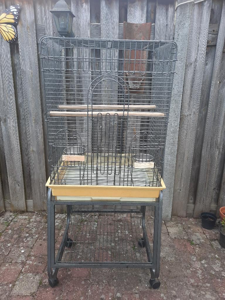 Grote vogelkooi, Ophalen, Gebruikt, Metaal, Vogelkooi