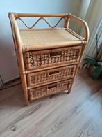 Bamboe kastje  met 3 laden er in, Huis en Inrichting, Kasten | Ladekasten, Ophalen, 1 of 2 laden, 50 tot 100 cm, Minder dan 100 cm