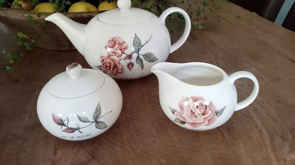 servies jet ter steege A rose is a rose..., Huis en Inrichting, Keuken | Servies, Overige typen, Ophalen of Verzenden, Zo goed als nieuw