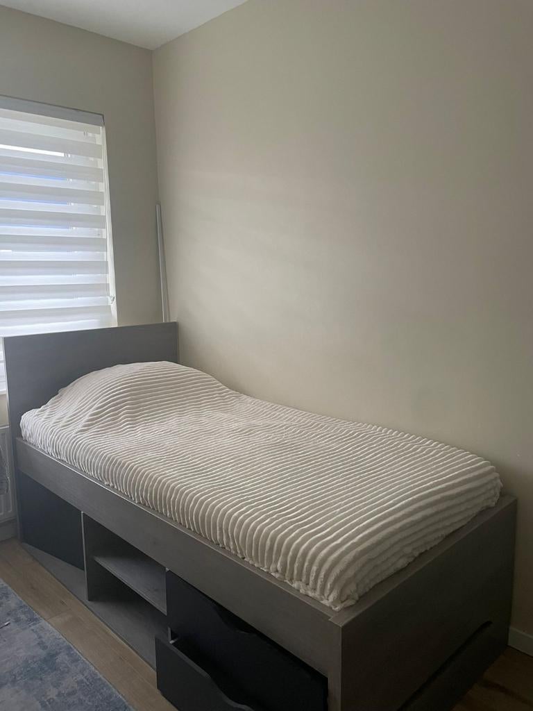 Eenpersoonsbed met lades - 80x210 cm, Ophalen, Gebruikt, Eenpersoons, 210 cm