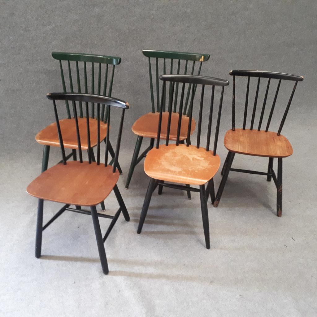 Vintage stoelen, Huis en Inrichting, Stoelen, Ophalen, Gebruikt, Overige kleuren, Vijf, Zes of meer stoelen