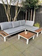 Loungeset Intratuin met houten details en kussens, Ophalen, Gebruikt, Loungeset, Bank