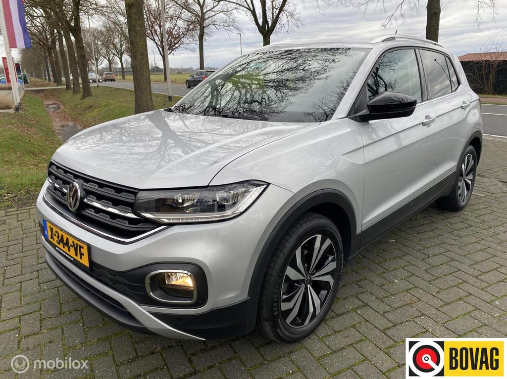 Volkswagen T-Cross 1.0 TSI Style I camera I Trekhaak I Navig, Auto's, T-Cross, Gebruikt, Zwart, Bedrijf