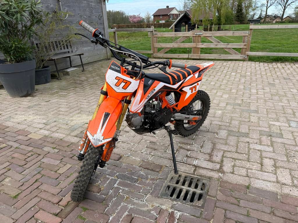 Ultra Motocross Pitbike - Oranje/Zwart, Ultra Motorcross, Nieuw, 125 cc, Ultra Motorcross