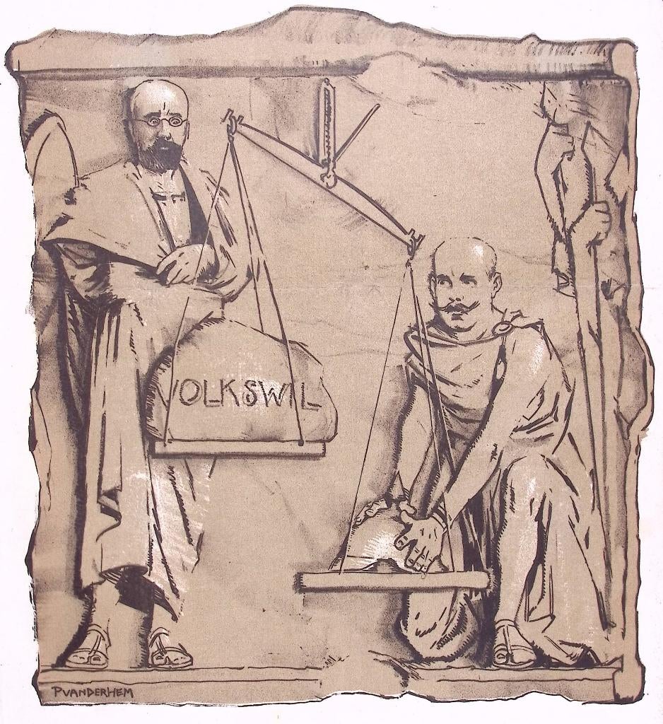 Griekse politiek tijdens Eerste Wereldoorlog op Spotprent, Antiek en Kunst, Kunst | Litho's en Zeefdrukken, Ophalen