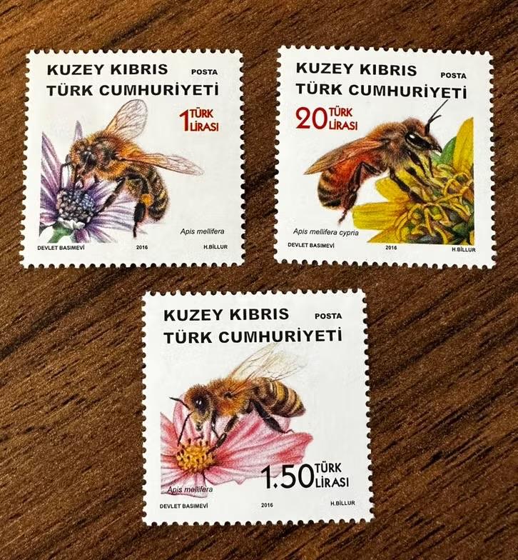 Noord Cyprus 2016 Bijen Postfris Postzegels Set, Ophalen of Verzenden, Postfris