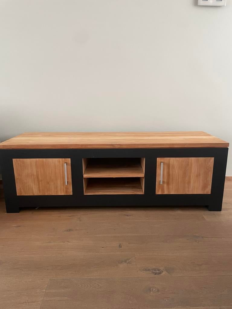 Tv meubel, Gebruikt, 150 tot 200 cm, Ophalen of Verzenden, Minder dan 100 cm