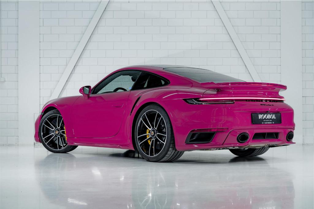 Porsche 911 Turbo S *PTS RUBYSTAR* l Aero pack l PASM l Pano, Auto's, Porsche, Automaat, Stof, Gebruikt, Overige kleuren