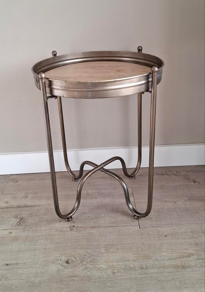 Bijzettafeltje, Ophalen, Rond, Minder dan 55 cm