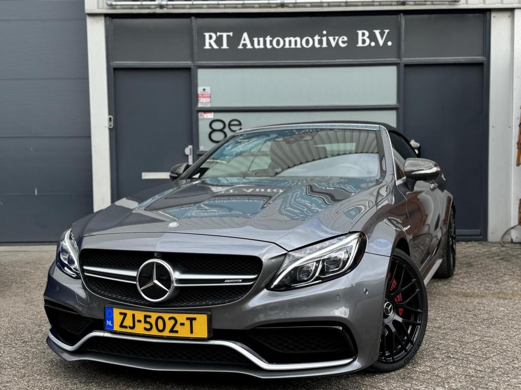 Mercedes C63S AMG Cabrio / Carbon / Burmeister Leer, Automaat, Achterwielaandrijving, Gebruikt, 510 pk
