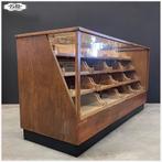 Vintage toonbank Vitrine Winkelkast Vitrinekast Kast, Ophalen, Gebruikt, 5 laden of meer, Glas