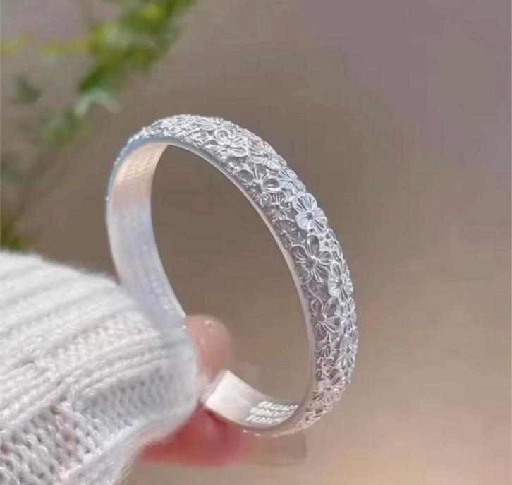 Zilveren Bloemen Armband Verstelbaar – Dames Sieraad, Sieraden, Tassen en Uiterlijk, Armbanden, Nieuw, Zilver, Verzenden