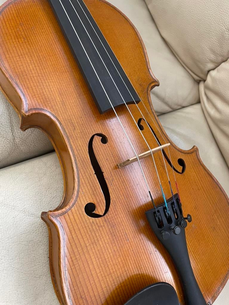 Mooie oude Saksische viool 4/4 , speelklaar!, Gebruikt, Viool, Ophalen of Verzenden, 4/4-viool