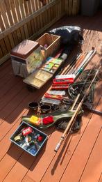 Witvis set 2 x 11 meter 2x glas hengel en karper daiwa molen, Ophalen, Zo goed als nieuw