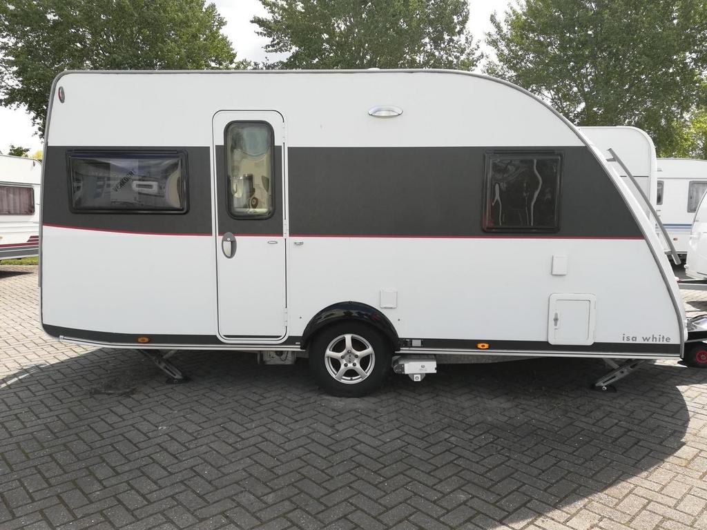 Kip caravan 44 TDB bj 2010 met Unico Verona luifel/voortent, Caravans en Kamperen, Schokbreker, Kip, Frans bed, Treinzit