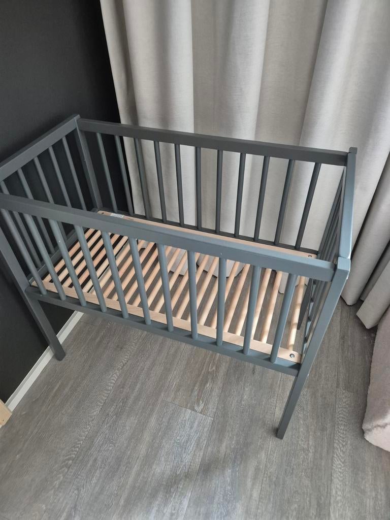 Prenatal wiegje antraciet 40x80 zo goed als nieuw, Ophalen, Zo goed als nieuw, Wieg