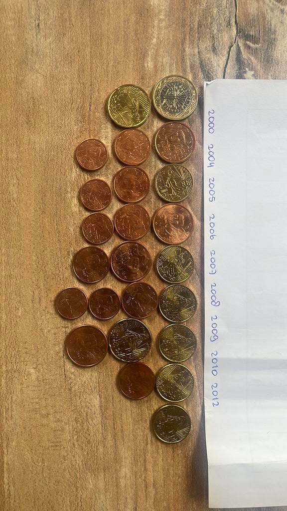 Euromunten Frankrijk 2000 t/m 2012, Postzegels en Munten, Munten | Europa | Euromunten, Ophalen of Verzenden, Frankrijk, 2 euro