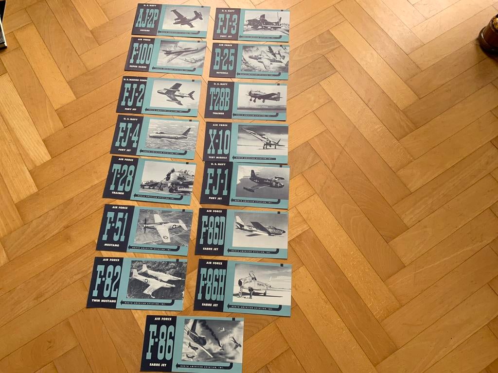 North American Aviation promotie materiaal, Verzamelen, Luchtvaart en Vliegtuigspotten, Ophalen of Verzenden, Gebruikt, Kaart, Foto of Prent