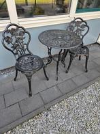 Tuinset van gietijzer, Tuin en Terras, Overige materialen, Zo goed als nieuw, Tuinset, Ophalen