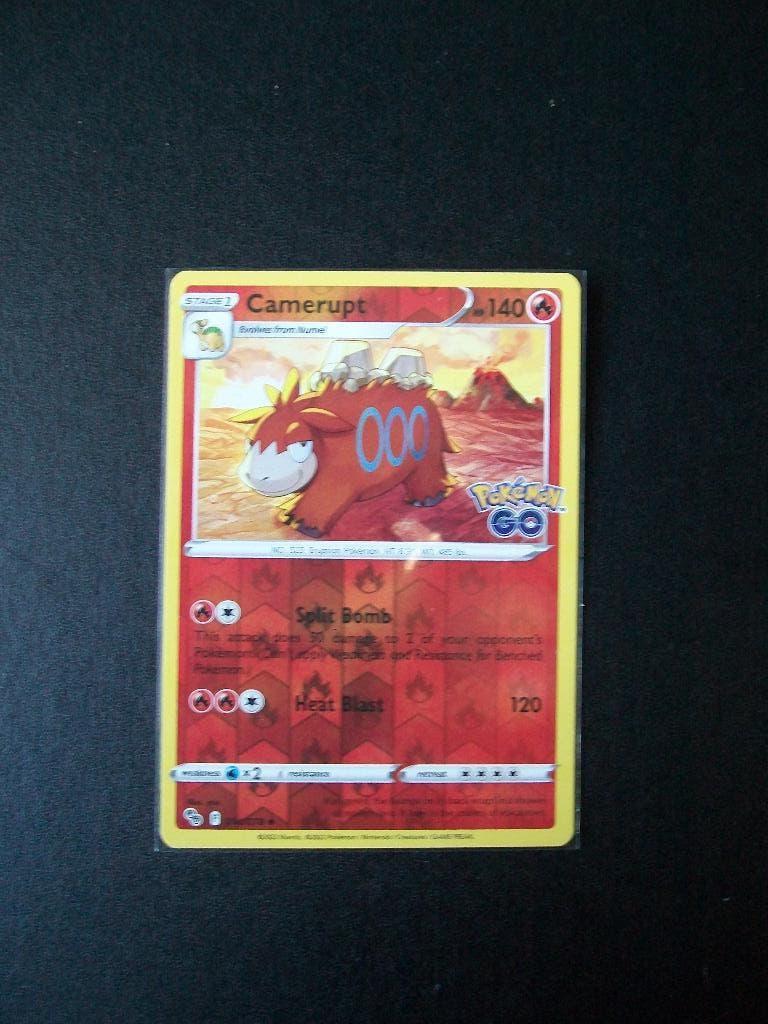 1292. Nieuwe Pokemon GO Kaart holofoil CAMERUPT   (014/078), Verzenden, Nieuw, Losse kaart, Foil