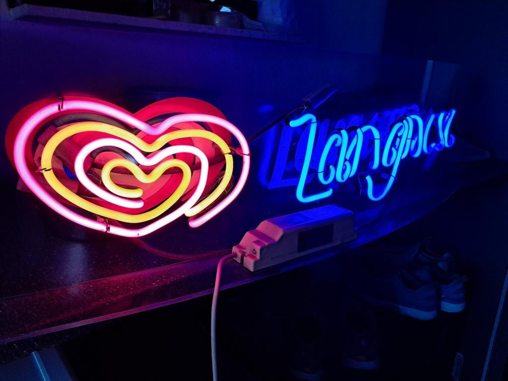 Neon reclame Lagnese (Ola) Brandenburger Tor Berlijn 145cm, Ophalen, Eu, Gebruikt, Eu