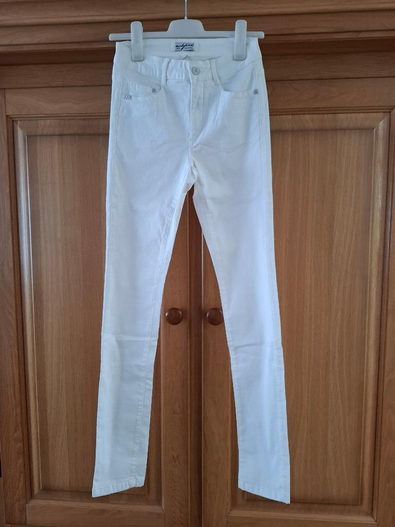 Jeans wit, NickJean, mt. 34 (nieuw), NickJean, Wit, Nieuw, Ophalen of Verzenden