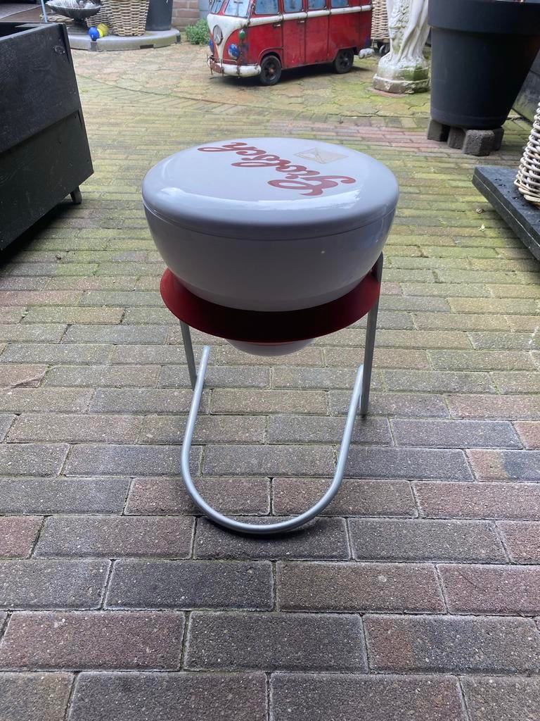 Grolsch Kruk - Unieke Bar Kruk met Logo, Huis en Inrichting, Ophalen, Gebruikt, 1 kruk, Metaal