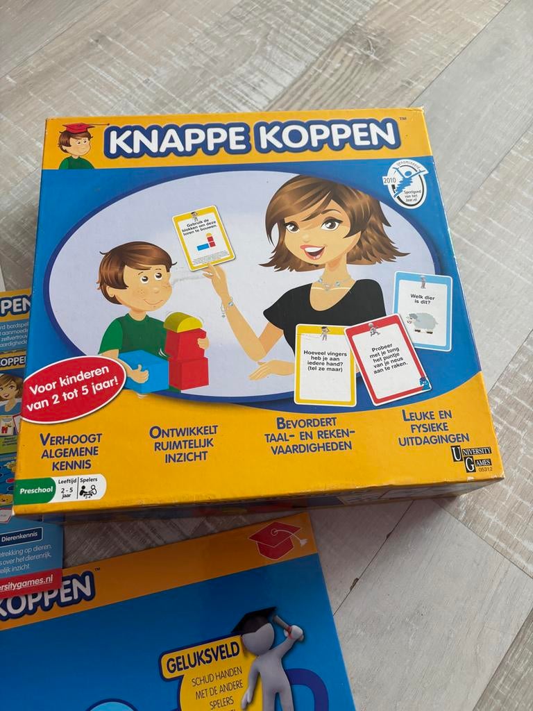 Spel Knappe Koppen - Educatief spel voor jonge kinderen, Hobby en Vrije tijd, Gezelschapsspellen | Bordspellen, Een of twee spelers