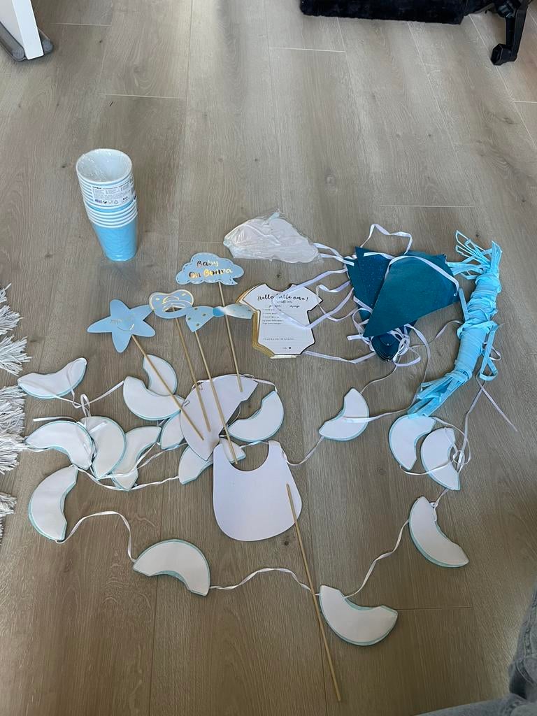 Babyshower jongen versiering, Ophalen, Zo goed als nieuw, Versiering, Verjaardag