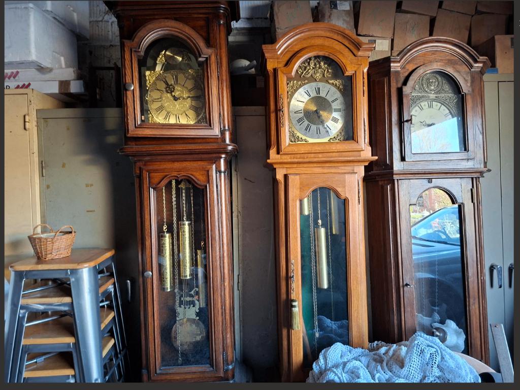 VIJF STAANDE  KLOKKEN, Huis en Inrichting, Woonaccessoires | Klokken, Ophalen, Gebruikt, Analoog, Staande klok