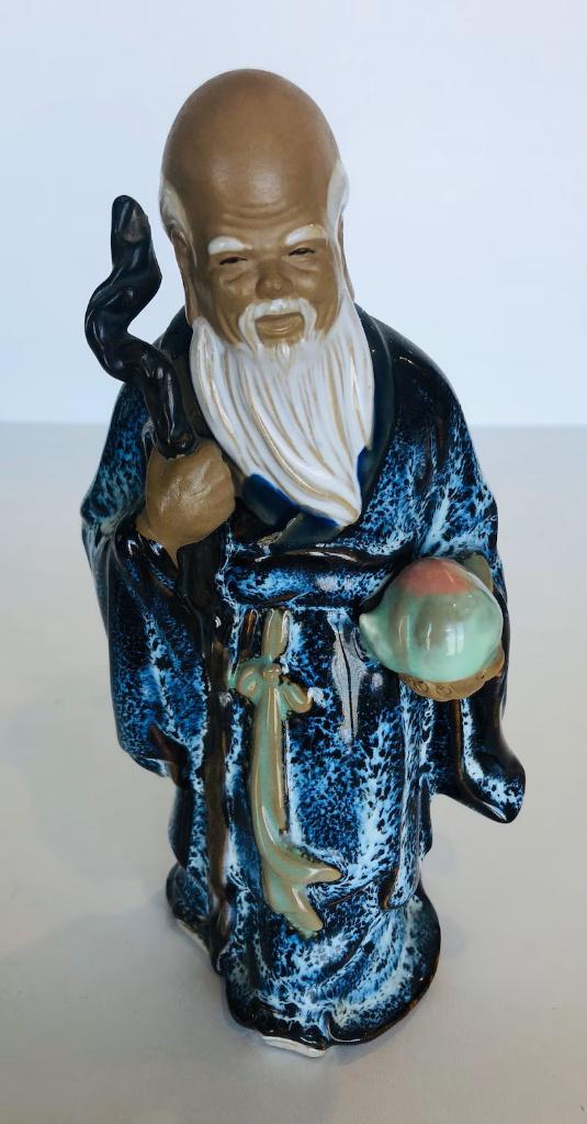 Chinese oude man vintage, Antiek en Kunst, Kunst | Beelden en Houtsnijwerken, Ophalen of Verzenden, Geglazuurd