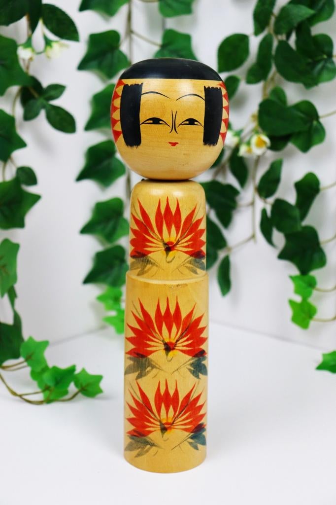 Vintage Nanbu kokeshi van meester Matsumoto Tsuruji., Ophalen of Verzenden